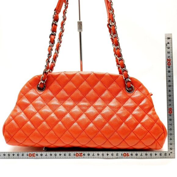 Chanel Shoulder Bag Orange CaviarSkin 926-083025 - Picture 2 of 13